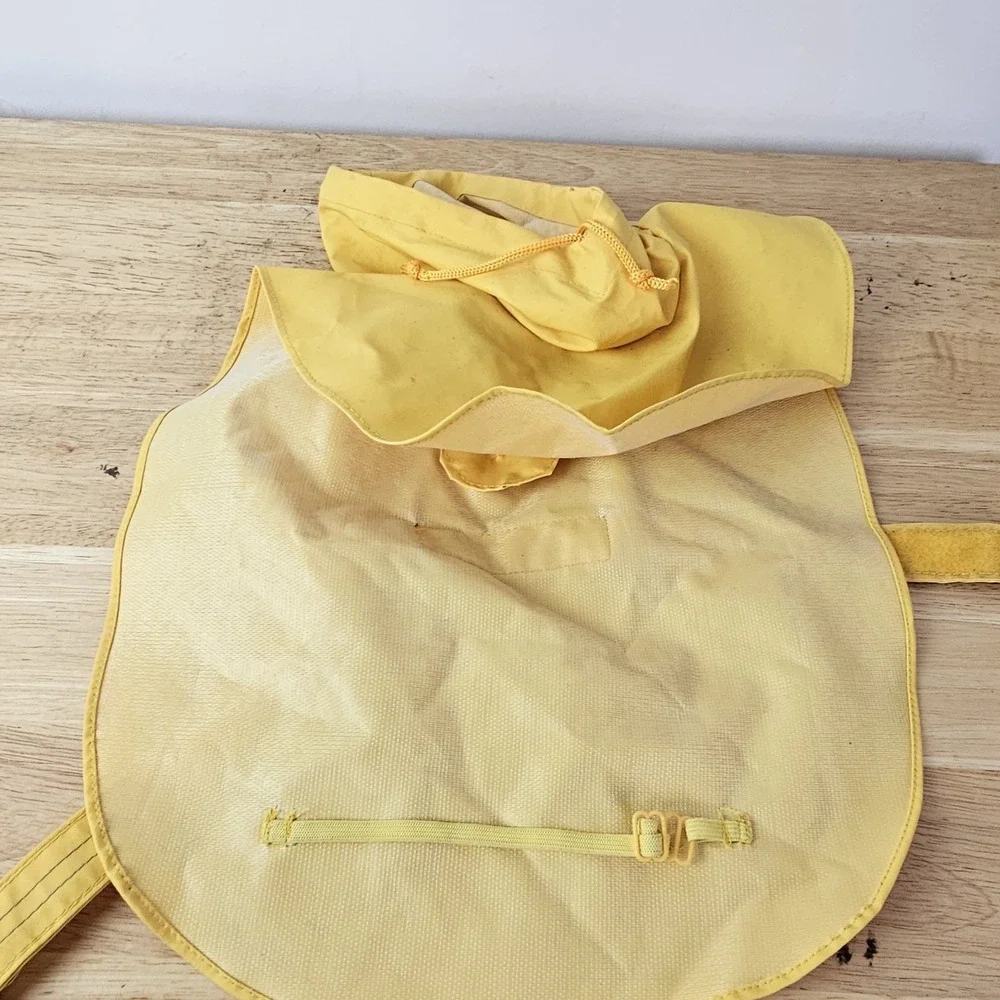 Doggie Design Dog Packable Raincoat Jacket‎ Hood Waterproof Yellow XS S Dog Walk